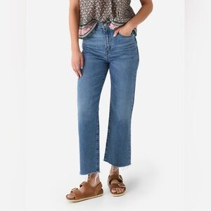 Frame Le Jane Crop Denim Light Blue Jeans barrel wide leg